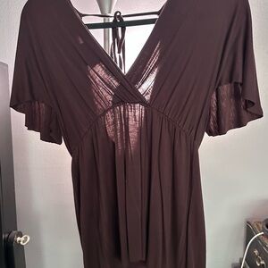 Rampage Metallic Burgundy Top